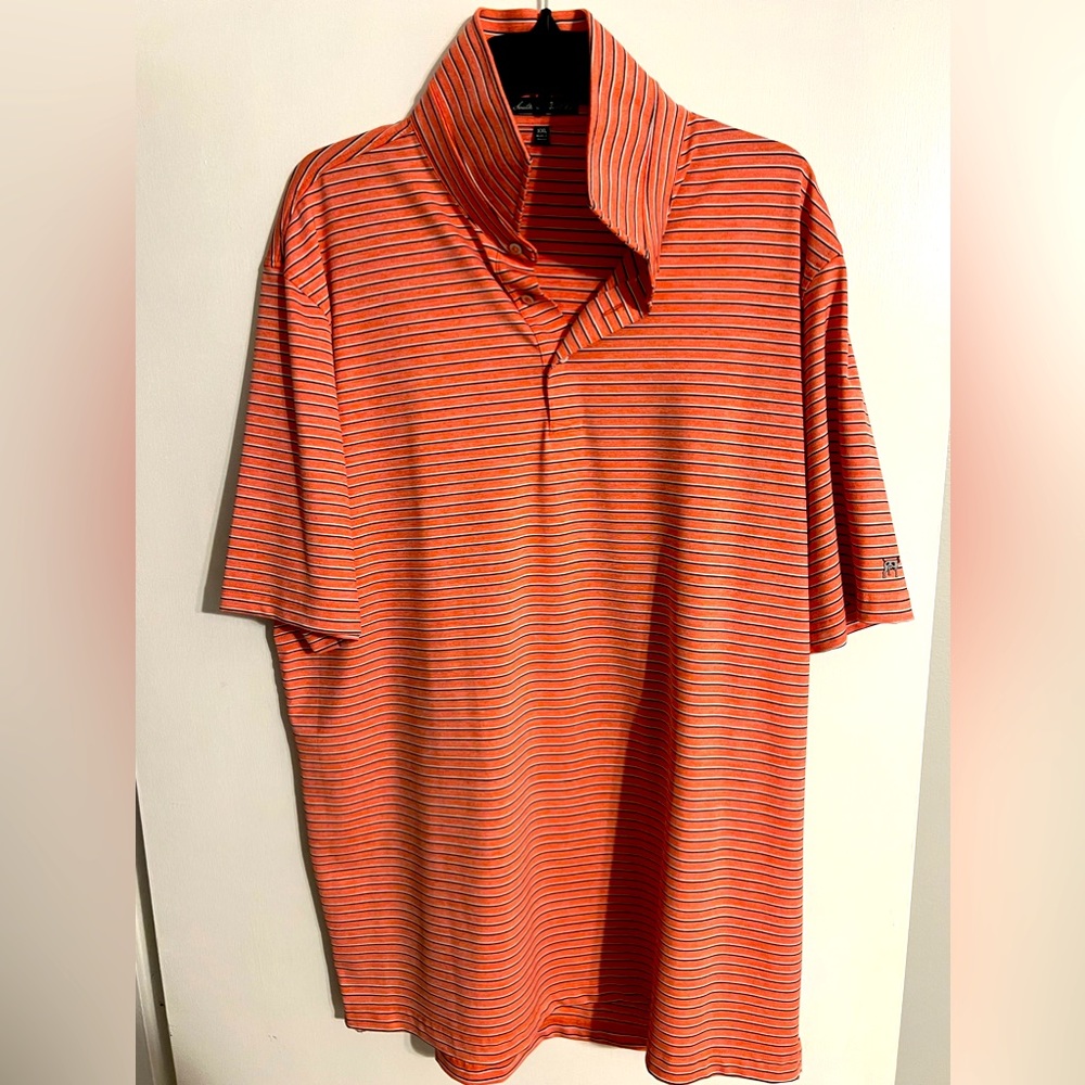 Never worn red striped Southern Point Co polo